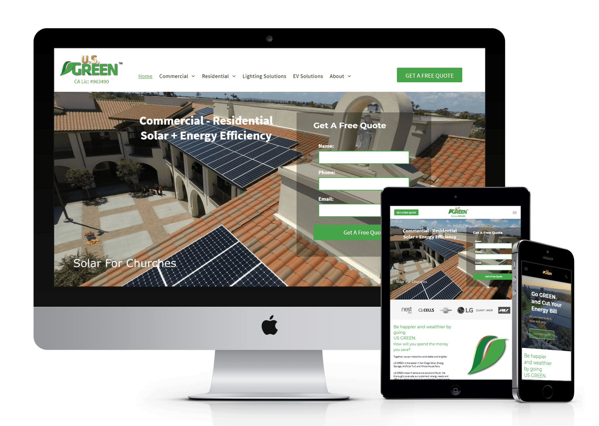 US Green website design screenshot